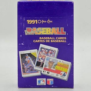 Boîte de cartes de baseball O-Pee-Chee Premier 1991 (36 paquets)