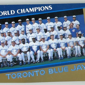 1992 Toronto Blue Jays World Champions Commemorative Pin with Backing Card