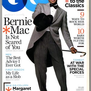 Revista GQ Vintage Monthly (abril de 2003) Portada de Bernie Mac imagen 1