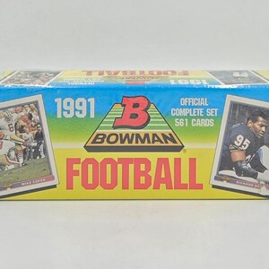 1991 Bowman Football Cards Komplettes Factory Set (561 Karten)