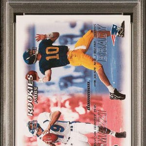2000 Skybox Dominion Tom Brady Graded Rookie Karte #234 PSA 7