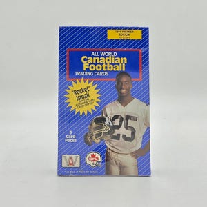1991 All World Sports CFL Canadian Football Karte Wachsbox (36 Packungen) Rocket Ismail Rookie