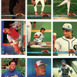 Ensemble complet de cartes de baseball Topps Stadium Club MLB 1991 (600 cartes) + membres fondateurs *Baseball uniquement* (32 cartes)