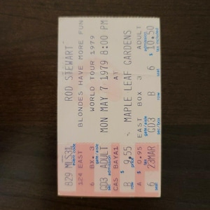 Rod Stewart 1979, Toronto Maple Leaf Gardens Original Konzertkarte
