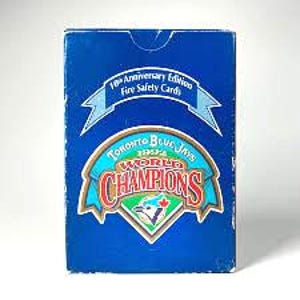 Toronto Blue Jays 1992 Campioni del mondo 10° anniversario Set di carte sulla sicurezza antincendio (36 carte)