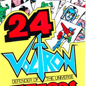 1984 Topps Voltron Sammelkarte Temporäre Tattoo Pack