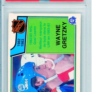 1983 O-Pee-Chee Wayne Gretzky Torhüter Graded Hockey Card PSA 8