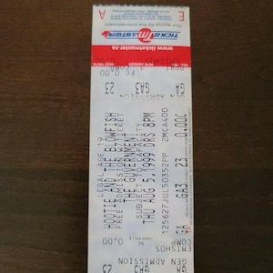 Hootie And Blowfish 1999 Toronto Die Guvernment Original-Konzertkarte Stummel