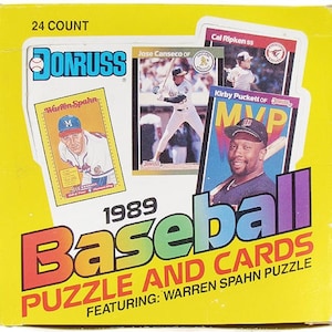Boîte pour violoncelle Donruss Baseball Cards 1989 (paquets de 24)
