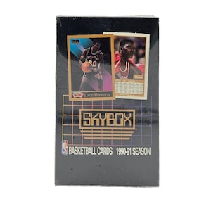 1990/91 Skybox Series 1 Basketball Card Wax Box (36 Packs) versiegelt früher Michael Jordan