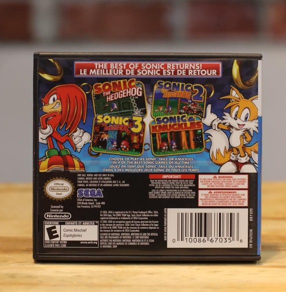 attribut sovende Til ære for Sonic Classic Collection Nintendo DS Video Game Complete - Etsy