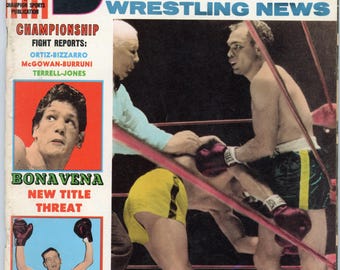 Boxing Illustrated Wrestling News Vintage Magazine (September 1966) Bona Vena, Wee Walter