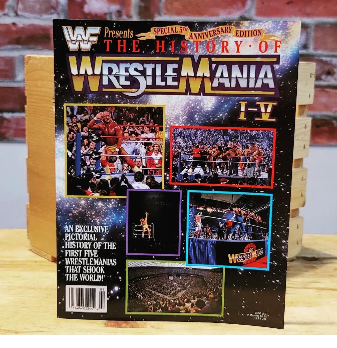 History of WWF WWE Wrestlemania 15 Magazine Etsy