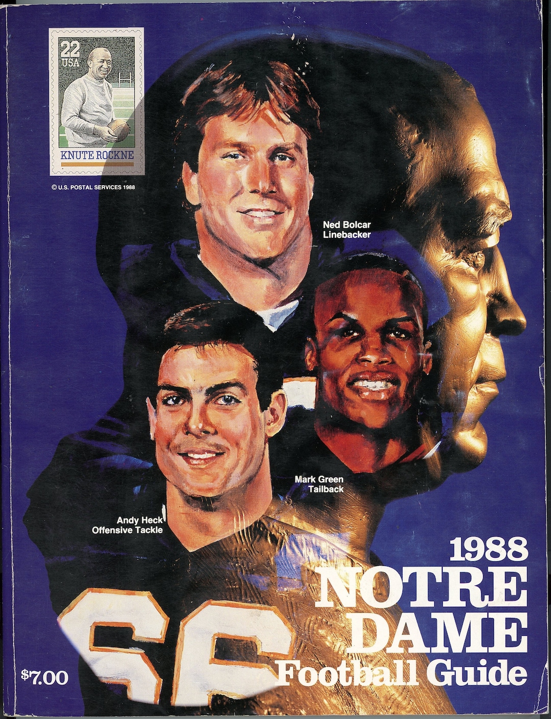 Original 1988 Notre Dame College Football Program Media Guide Etsy