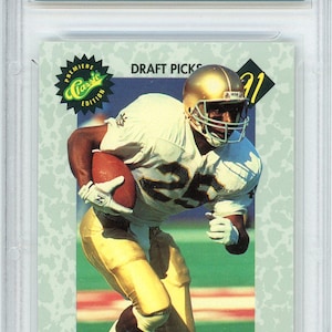 1991 Classic Rocket Ismail Graded Rookie Karte #1 GMA 7.5