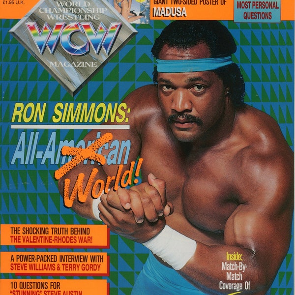 WCW Wrestling Magazine (November, 1992) Ron Simmons