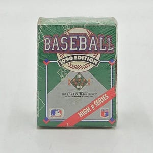 Set di carte sigillate in fabbrica della serie High Number di Upper Deck Baseball del 1990