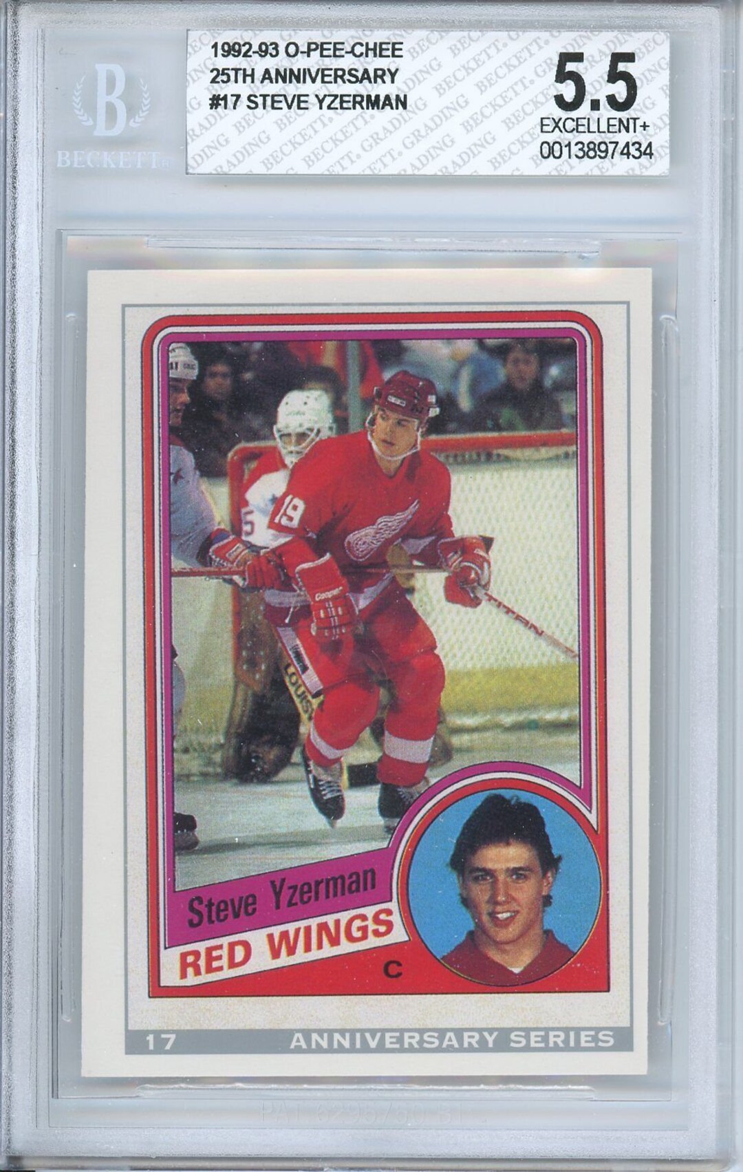 Steve Yzerman Detroit Red Wings 12x15 Cherry-finished Stats 