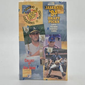 Boîte de cire pour cartes de baseball Topps Stadium Club Draft Picks 1994 (paquets de 24)