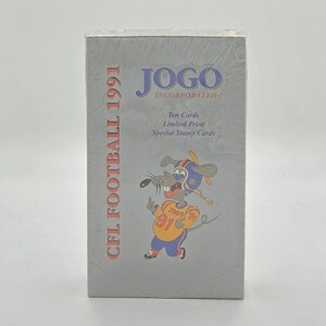 1991 Jogo Inc. CFL Canadian Football Karten Wachsbox (36 Packungen)
