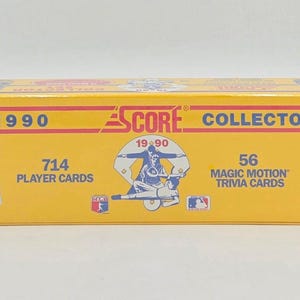 Ensemble de collection complet de cartes de baseball Score MLB 1990 (714 cartes) scellé Frank Thomas Rookie