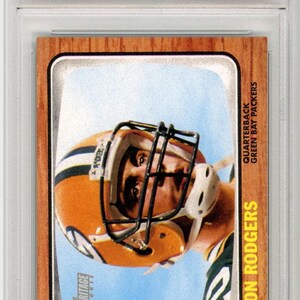 2005 Topps Heritage Aaron Rodgers #344 Graded Rookie Card PSA 10 image 1
