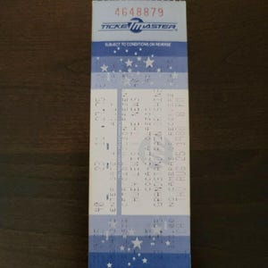 Huey Louis And News 1988, Toronto CNE Tribüne Original Konzertkarte Stub