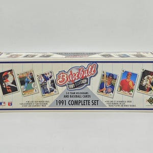 Jeu complet de cartes de baseball MLB Upper Deck 1991 (800 cartes) scellé