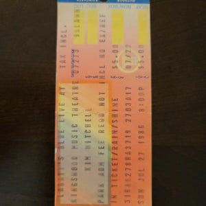 Kim Mitchell 1986, Toronto Kingswood Original Konzertkarte Stummel