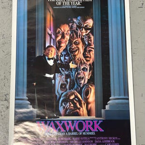 Waxwork (1988) Video Release Original Vintage Movie Poster VG-EX Condition