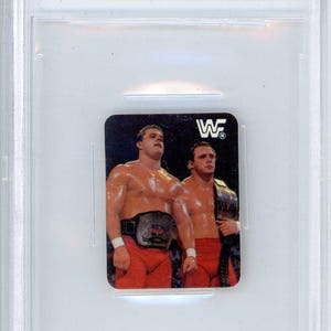 1987 Hostess Munchies WWF Aufkleber Britische Bulldoggen Graded Card BGS 2.5