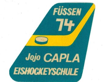 1974 Eishockeyschule Vintage Hockey Equipo Parche