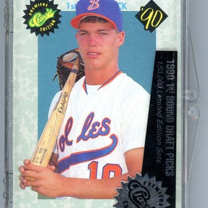 Jeu complet de cartes de baseball 1990 Classic Draft Picks (25 cartes) Chipper Jones Rookie