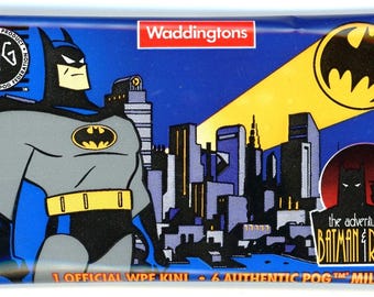 1995年 ワディントンズ バットマン＆ロビンの冒険 ポグミルクキャップパック（ポグ6個入り）