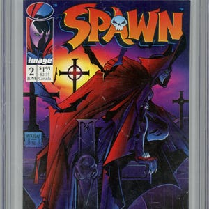 1992 Spawn #2 Graded Comic Book The Violator 1st Appearance CGC 9.2