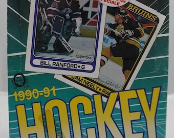 1990/91 OPC O-Pee-Chee NHL Hockey Wax Box (36 Packs) Federov Rookie