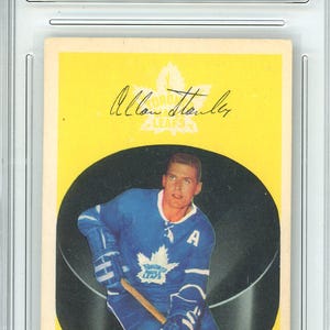 1962 Parkhurst Allan Stanley Graded Card #9 GMA 5.5