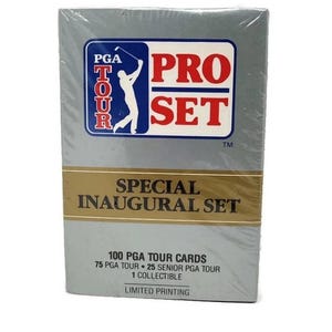 1990 Pro Set PGA Tour Golf Card Special Inaugural Set (100 cartes) édition limitée scellée