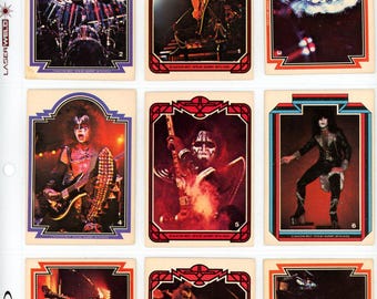 1978 Donruss KISS Series 1 Trading Cards (Complete Set of 66) VG+ Condition Gene Simmons Paul Stanley