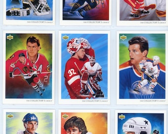 Colección de cromos de hockey sobre hielo Upper Deck NHL de la temporada 1992/93 (440 cromos)