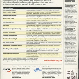 Microsoft SQL Server 2000 Developer Edition Sealed Complete in Box Vintage Computer Software image 2
