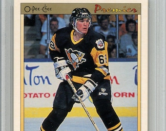 1990 O-Pee-Chee Premier Jaromir Jagr Graded Rookie Card #50 PSA 8