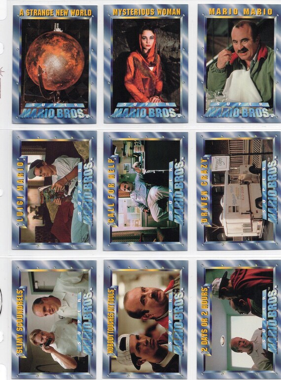 1993 Skybox Super Mario Bros Movie Complete Trading Card Set (100