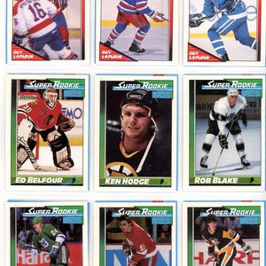 Juego de cartas de hockey de la NHL OPC O-Pee-Chee 1991/92 (593 cartas) San Jose Sharks, inserciones rusas