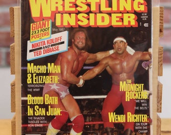 Original Wrestling Insider Vintage Wrestling Magazine Savage/Steamboat (May 1987)