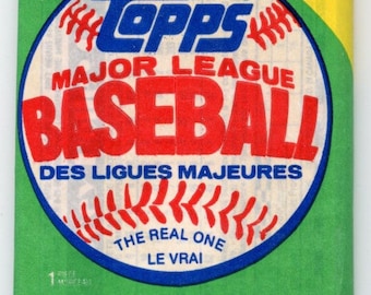 Paquete de cera de béisbol Topps O-Pee-Chee MLB de 1990, edición rara bilingüe.