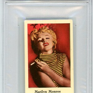 Colección holandesa "NR" de 1956, Marilyn Monroe, tarjeta graduada cortada a mano, PSA 3