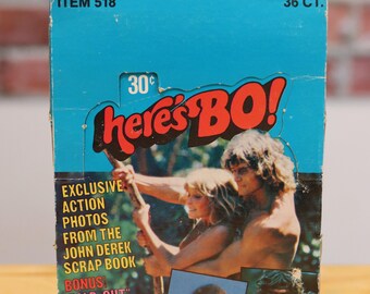 1981 Here's Bo Derek Movie Trading Cards Wax Box (36 Packs)