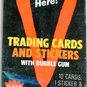 1984 Fleer V Movie Trading Fotokarten Wax Pack