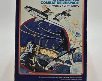 1979 Mattel Electronics Space Battle Intellivision Video Game Cartridge In Box